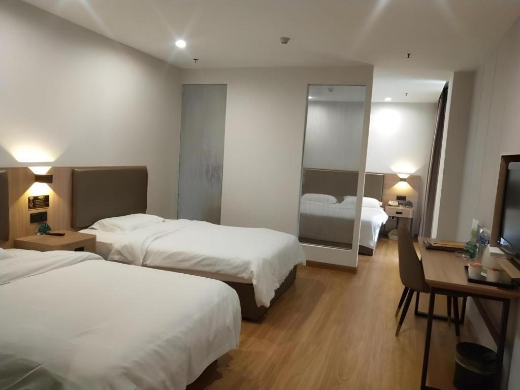 Greentree Inn Jining Yanzhou Jiuzhou Fangyuan Business Hotel Ngoại thất bức ảnh